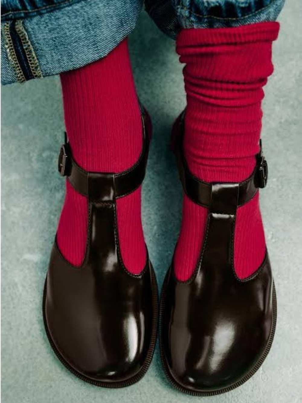 Zara Chocolate Brown Patent Mary Jane Shoes